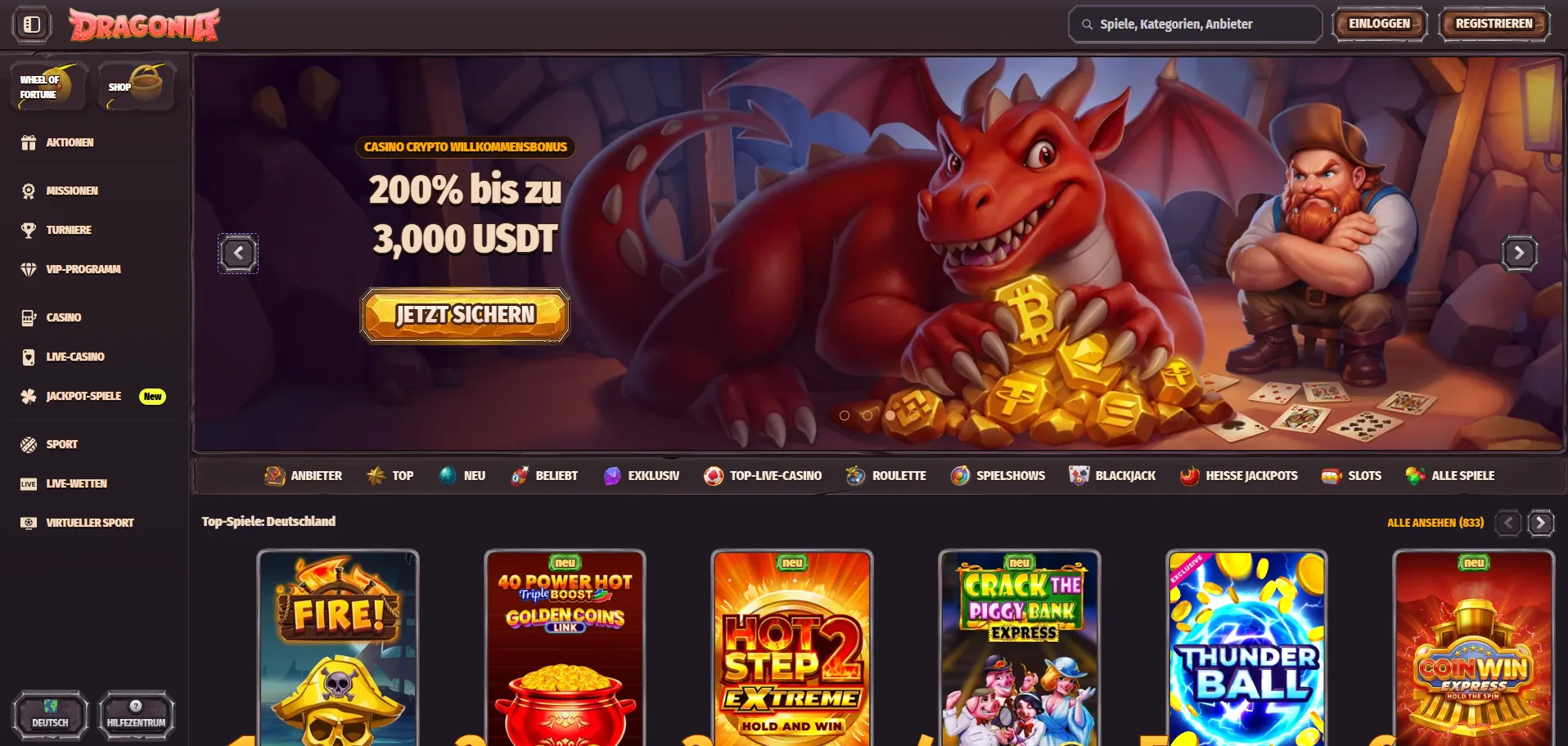 Dragonia Casino Anmelden